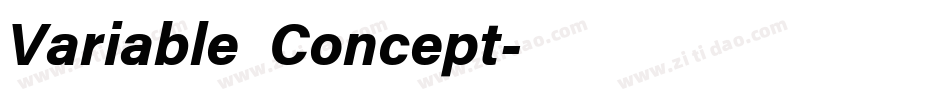 Variable Concept字体转换